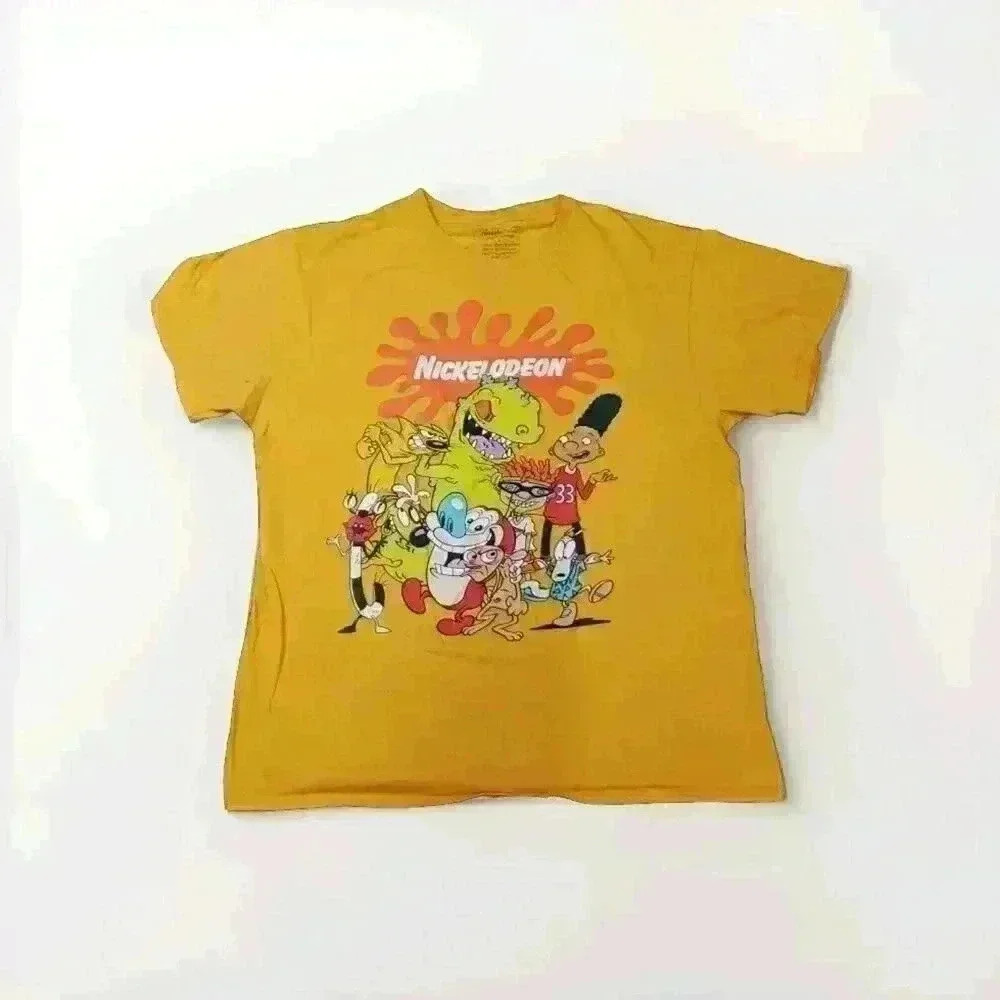 Nickelodeon TV Shows Group Cast T Shirt Short Sleeve M Arnold Cat Dog 4474